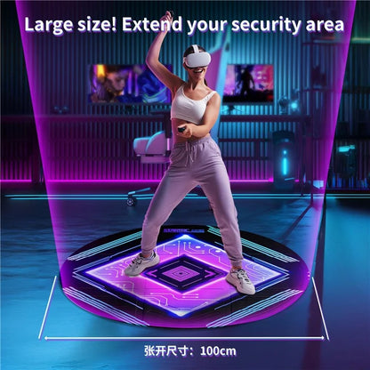 STARTRC GAMES 100cm Diameter Virtual Reality Gaming Mat VR Sport Simulation Anti-Slip Floor Pad