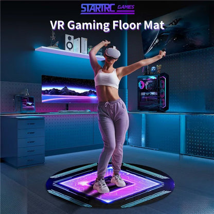 STARTRC GAMES 100cm Diameter Virtual Reality Gaming Mat VR Sport Simulation Anti-Slip Floor Pad