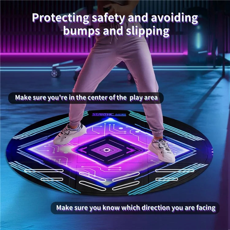 STARTRC GAMES 100cm Diameter Virtual Reality Gaming Mat VR Sport Simulation Anti-Slip Floor Pad