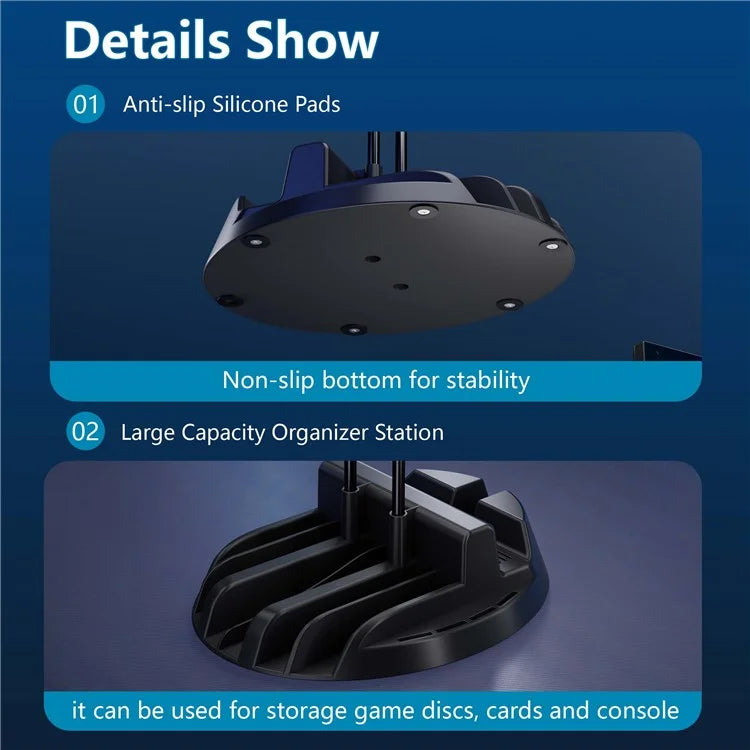 Game Console Organizer Storage Holder Plastic Game Disk Rack Display Stand