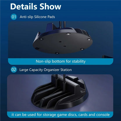 Game Console Organizer Storage Holder Plastic Game Disk Rack Display Stand