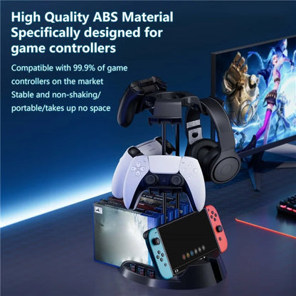 Game Console Gamepad Controller Holder Storage Stand Game Disc Desktop Organizer