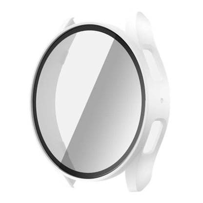 For Samsung Galaxy Watch7 40mm Watch Case PC Frame with Tempered Glass Screen Film