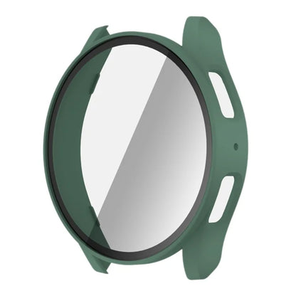 For Samsung Galaxy Watch7 40mm Watch Case PC Frame with Tempered Glass Screen Film