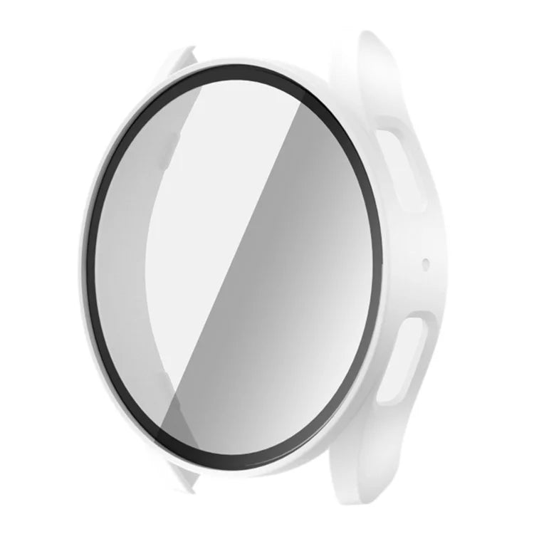 For Samsung Galaxy Watch7 44mm PC Watch Case with Built-In Tempered Glass Film