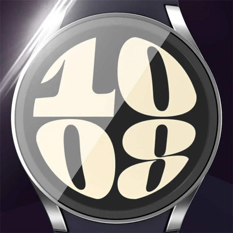 For Samsung Galaxy Watch7 44mm PC Watch Case with Built-In Tempered Glass Film