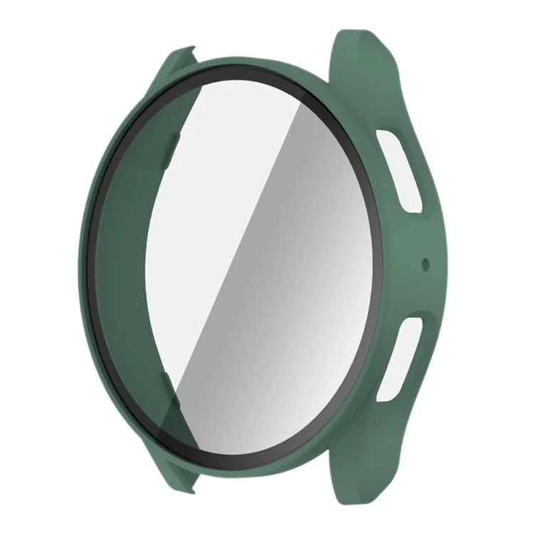 For Samsung Galaxy Watch7 44mm PC Watch Case with Built-In Tempered Glass Film