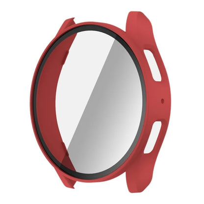 For Samsung Galaxy Watch7 44mm PC Watch Case with Built-In Tempered Glass Film