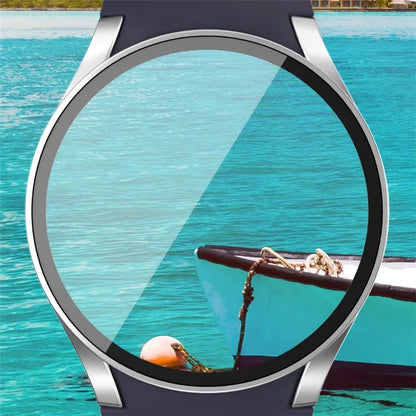 For Samsung Galaxy Watch7 44mm PC Watch Case with Built-In Tempered Glass Film