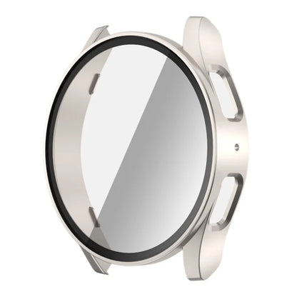 For Samsung Galaxy Watch7 44mm PC Watch Case with Built-In Tempered Glass Film