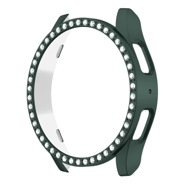 For Samsung Galaxy Watch7 40mm Watch Case Rhinestone Decor Hard PC Protective Frame