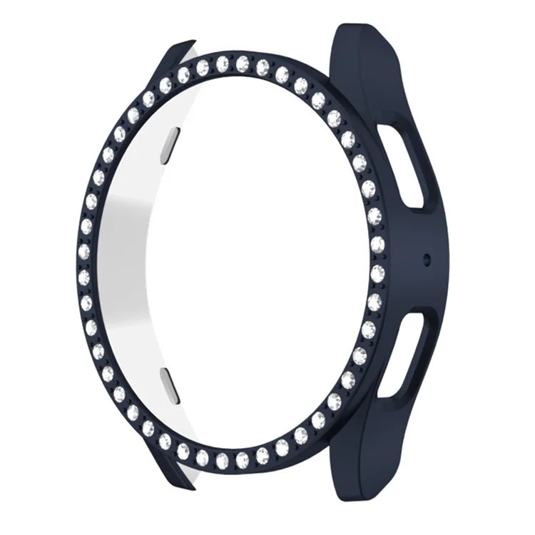 For Samsung Galaxy Watch7 40mm Watch Case Rhinestone Decor Hard PC Protective Frame
