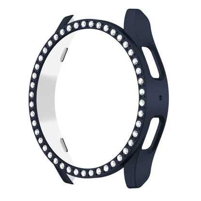 For Samsung Galaxy Watch7 40mm Watch Case Rhinestone Decor Hard PC Protective Frame