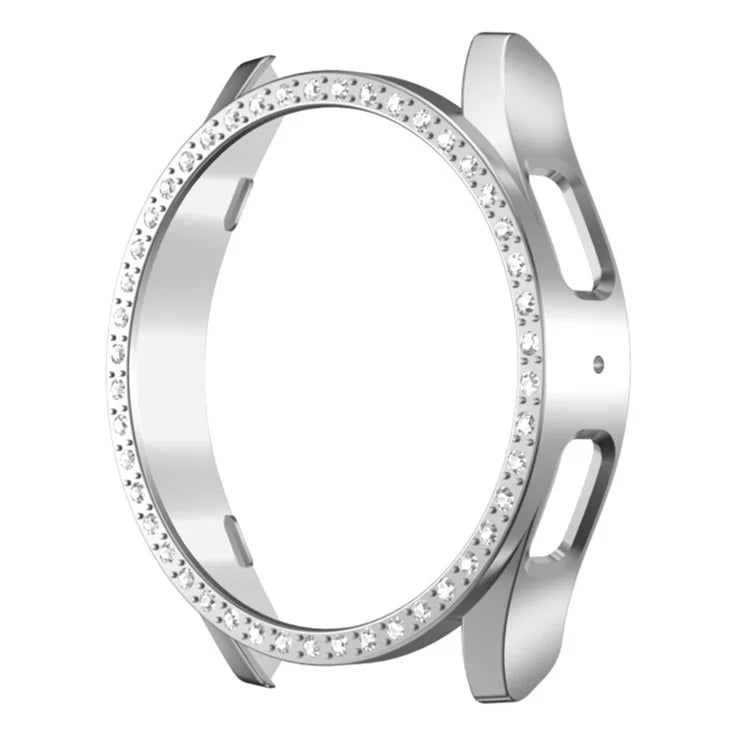 For Samsung Galaxy Watch7 40mm Watch Case Rhinestone Decor Hard PC Protective Frame