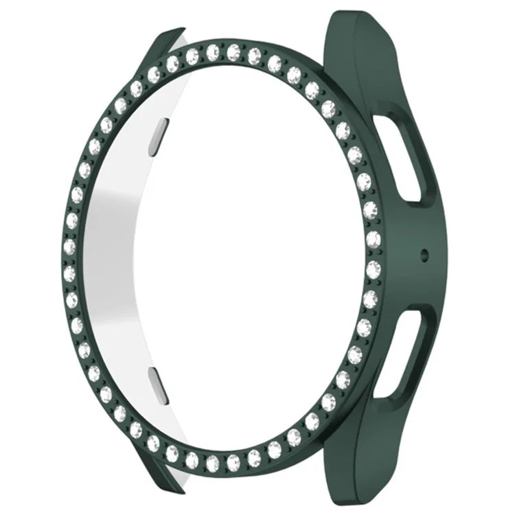 For Samsung Galaxy Watch7 44mm Case Rhinestone Decor Hard PC Watch Case Cover