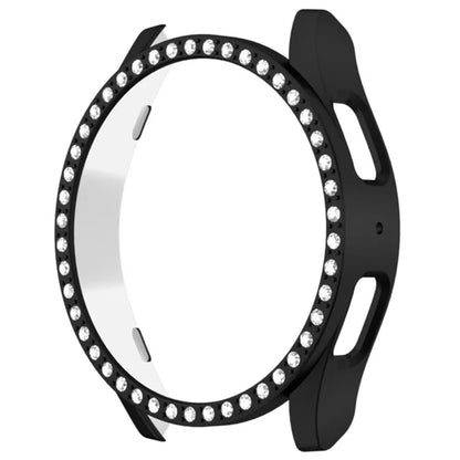 For Samsung Galaxy Watch 7 44mm Case Rhinestone Decor Hard PC Watch Case Cover