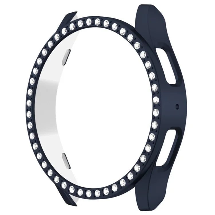 For Samsung Galaxy Watch7 44mm Case Rhinestone Decor Hard PC Watch Case Cover