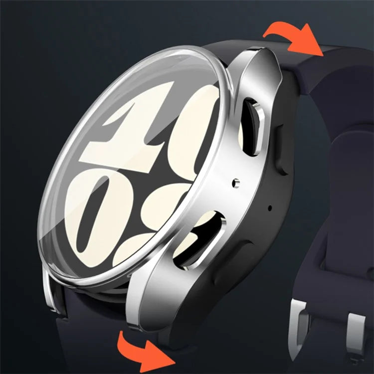 For Samsung Galaxy Watch7 40mm Soft TPU Watch Case Built-In Screen Cover