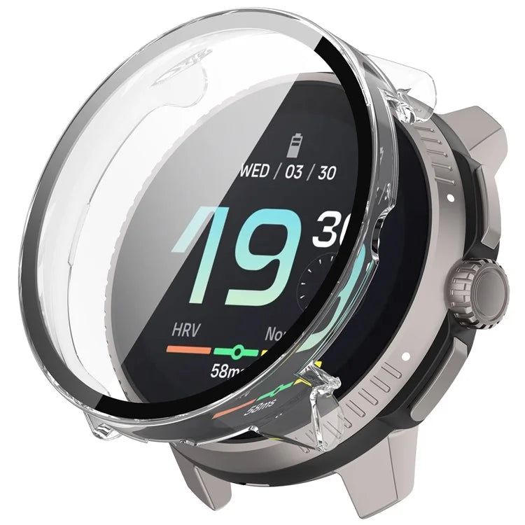 For Suunto Race All-Around Watch Case Hard PC Cover with Tempered Glass Screen Film