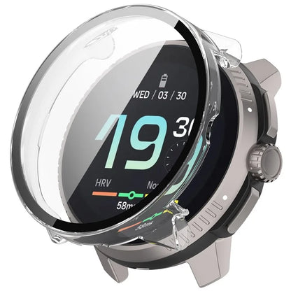 For Suunto Race All-Around Watch Case Hard PC Cover with Tempered Glass Screen Film