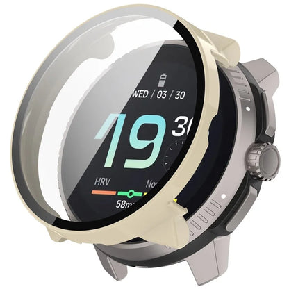 For Suunto Race All-Around Watch Case Hard PC Cover with Tempered Glass Screen Film
