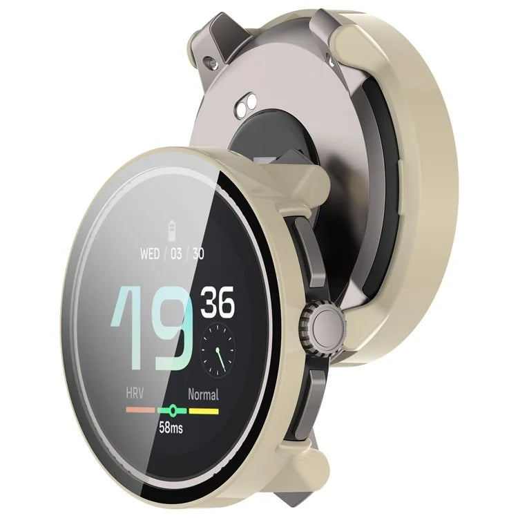 For Suunto Race All-Around Watch Case Hard PC Cover with Tempered Glass Screen Film