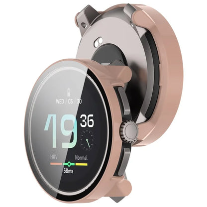 For Suunto Race All-Around Watch Case Hard PC Cover with Tempered Glass Screen Film