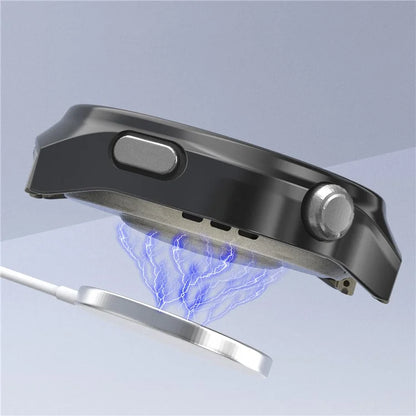 For Huawei Watch 4 Pro Protective Case Hard PC Hollow Watch Cover with Hydrogel Film