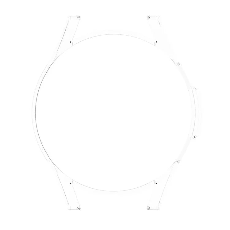For Samsung Galaxy Watch FE 40mm SM-R861 PC Watch Case Hollow Half Cover - Clear