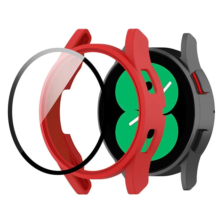 For Samsung Galaxy Watch FE / Watch4 40mm Case PC Watch Cover with Tempered Glass Screen Protector