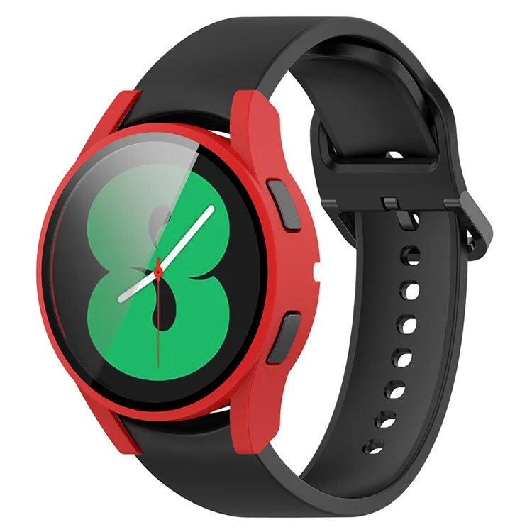 For Samsung Galaxy Watch FE / Watch4 40mm Case PC Watch Cover with Tempered Glass Screen Protector