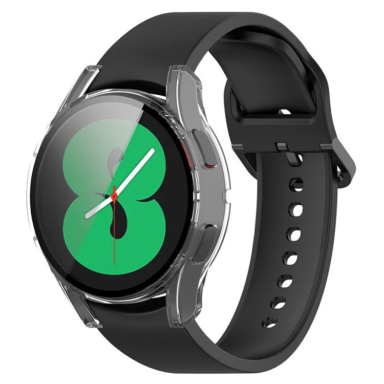 For Samsung Galaxy Watch FE / Watch4 40mm Case PC Watch Cover with Tempered Glass Screen Protector