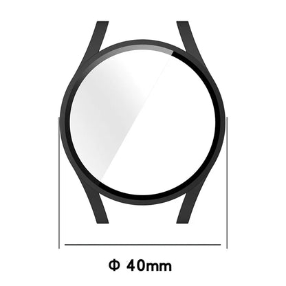 For Samsung Galaxy Watch FE / Watch4 40mm Case PC Watch Cover with Tempered Glass Screen Protector