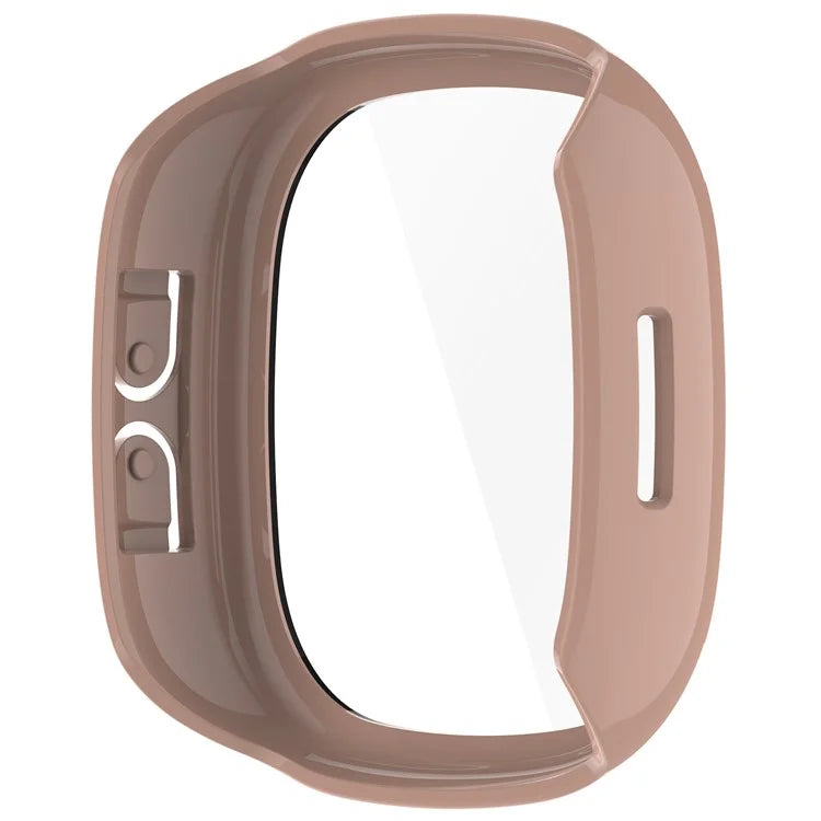 For Fitbit Ace LTE Hard PC Watch Case Overall Protective Cover with HD Tempered Glass Film