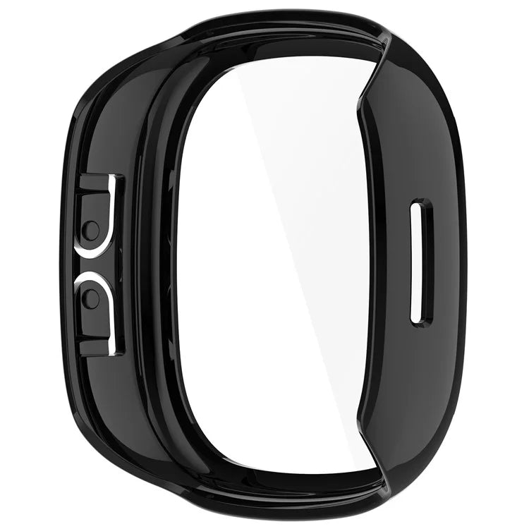 For Fitbit Ace LTE Hard PC Watch Case Overall Protective Cover with HD Tempered Glass Film