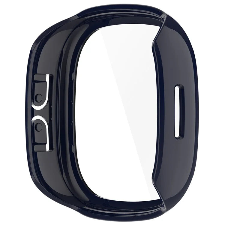 For Fitbit Ace LTE Hard PC Watch Case Overall Protective Cover with HD Tempered Glass Film
