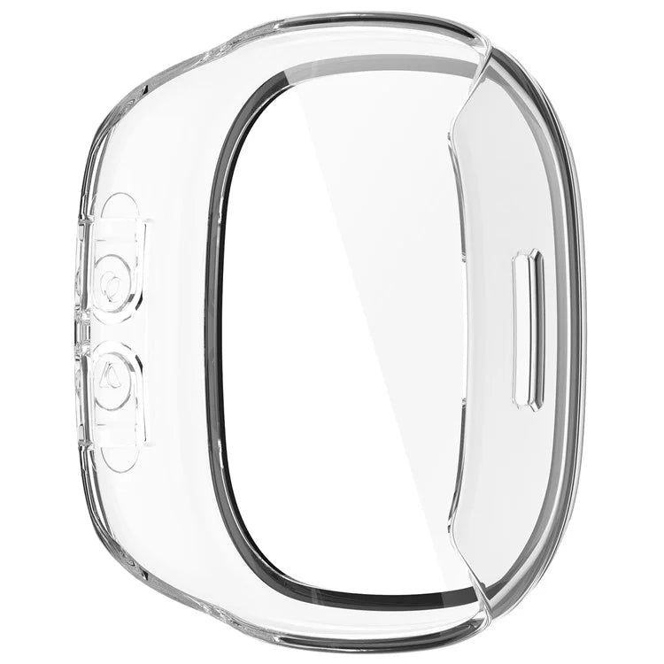 For Fitbit Ace LTE Hard PC Watch Case Overall Protective Cover with HD Tempered Glass Film