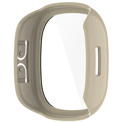 For Fitbit Ace LTE Hard PC Watch Case Overall Protective Cover with HD Tempered Glass Film