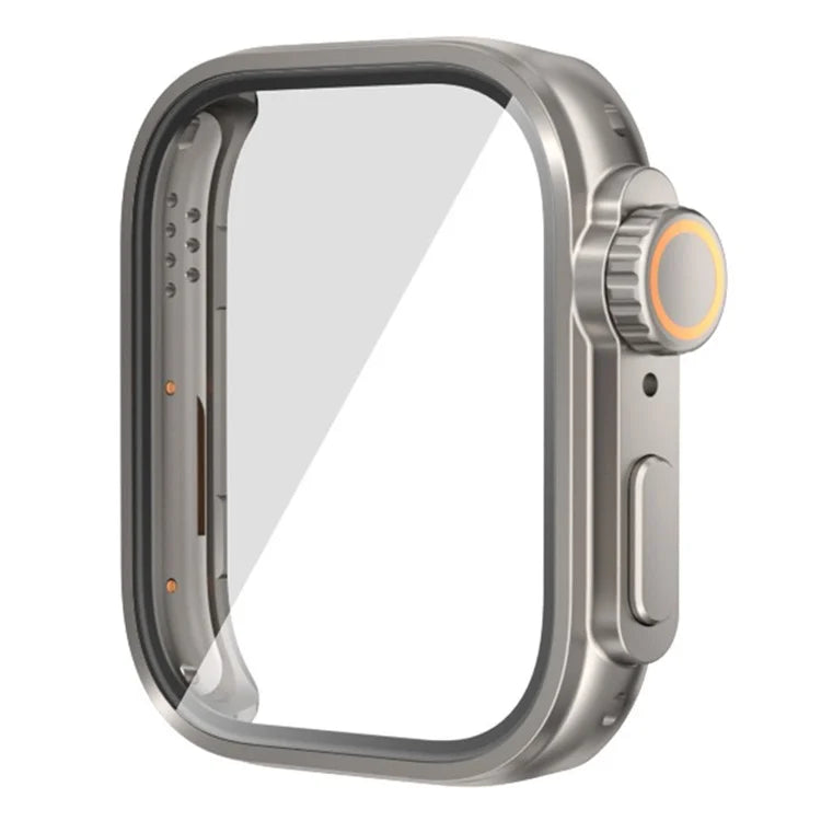 For Huawei Watch Fit 3 to iP Watch Ultra Transfer Case Hard PC Watch Case Cover with Tempered Glass Film