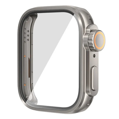 For Huawei Watch Fit 3 to iP Watch Ultra Transfer Case Hard PC Watch Case Cover with Tempered Glass Film