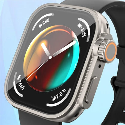 For Huawei Watch Fit 3 to iP Watch Ultra Transfer Case Hard PC Watch Case Cover with Tempered Glass Film