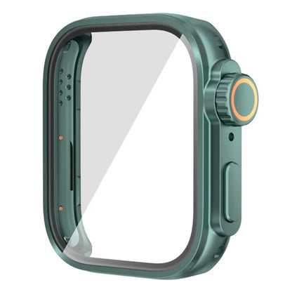 For Huawei Watch Fit 3 to iP Watch Ultra Transfer Case Hard PC Watch Case Cover with Tempered Glass Film