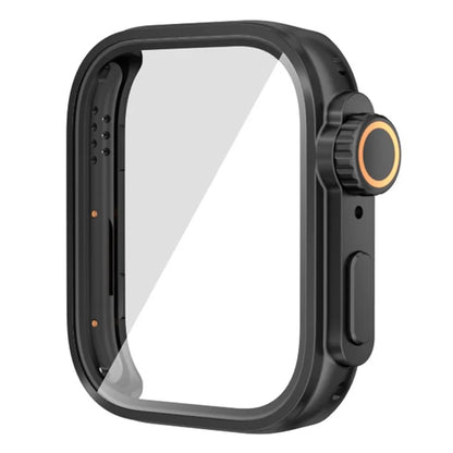 For Huawei Watch Fit 3 to iP Watch Ultra Transfer Case Hard PC Watch Case Cover with Tempered Glass Film