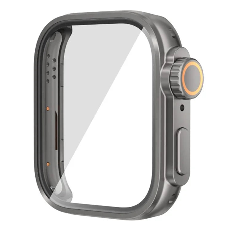 For Huawei Watch Fit 3 to iP Watch Ultra Transfer Case Hard PC Watch Case Cover with Tempered Glass Film