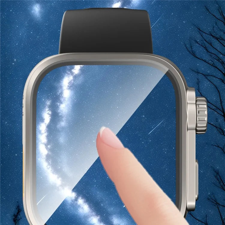 For Huawei Watch Fit 3 to iP Watch Ultra Transfer Case Hard PC Watch Case Cover with Tempered Glass Film
