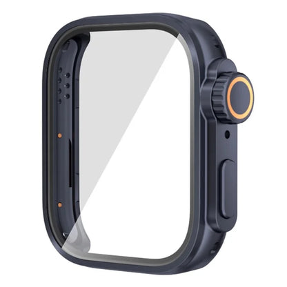 For Huawei Watch Fit 3 to iP Watch Ultra Transfer Case Hard PC Watch Case Cover with Tempered Glass Film