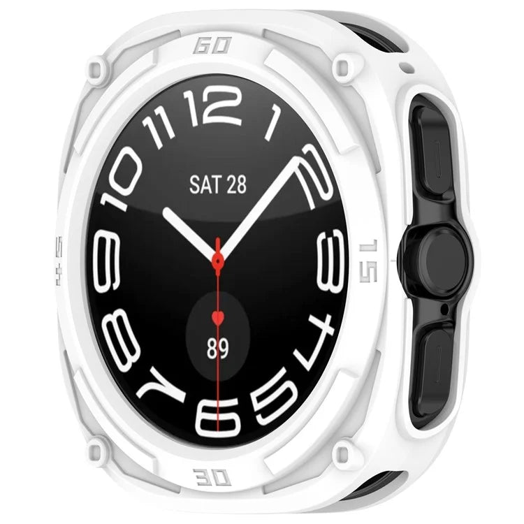 For Samsung Galaxy Watch Ultra 47mm Anti-Collision TPU Watch Case Hollow Protective Frame