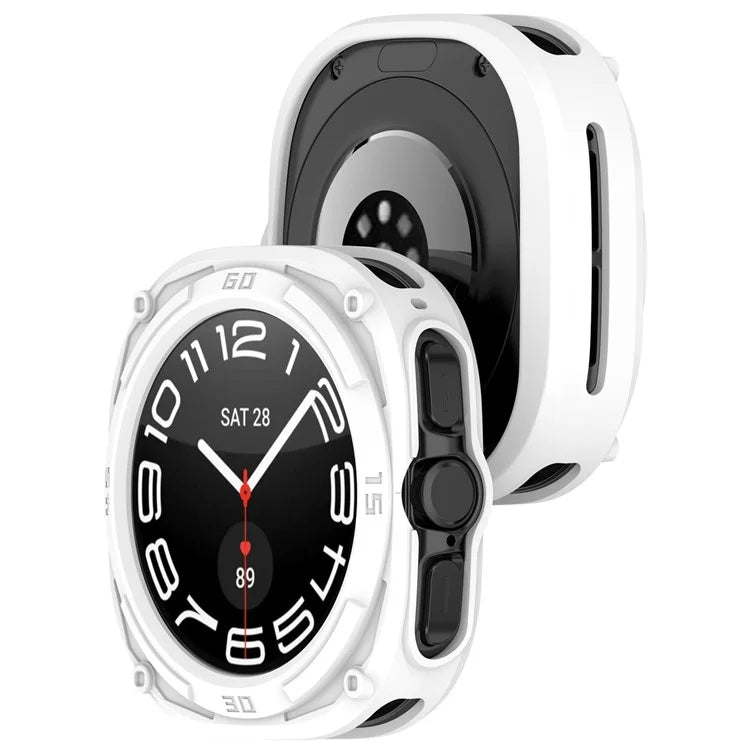 For Samsung Galaxy Watch Ultra 47mm Anti-Collision TPU Watch Case Hollow Protective Frame
