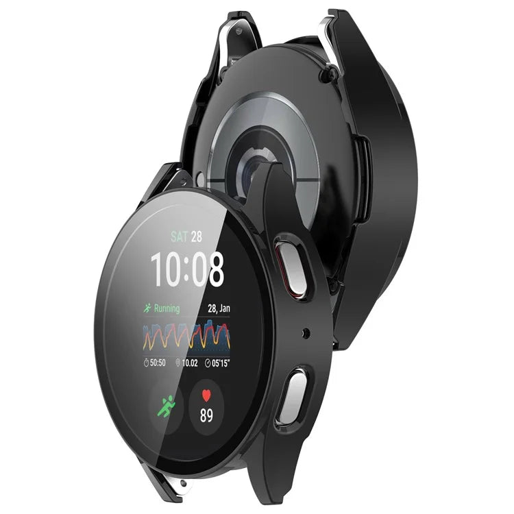 For Samsung Galaxy Watch7 44mm Integrated Watch Case Tempered Glass Screen Film