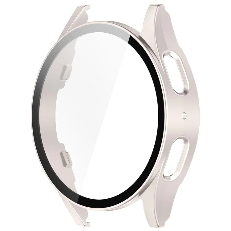 For Samsung Galaxy Watch7 44mm Integrated Watch Case Tempered Glass Screen Film